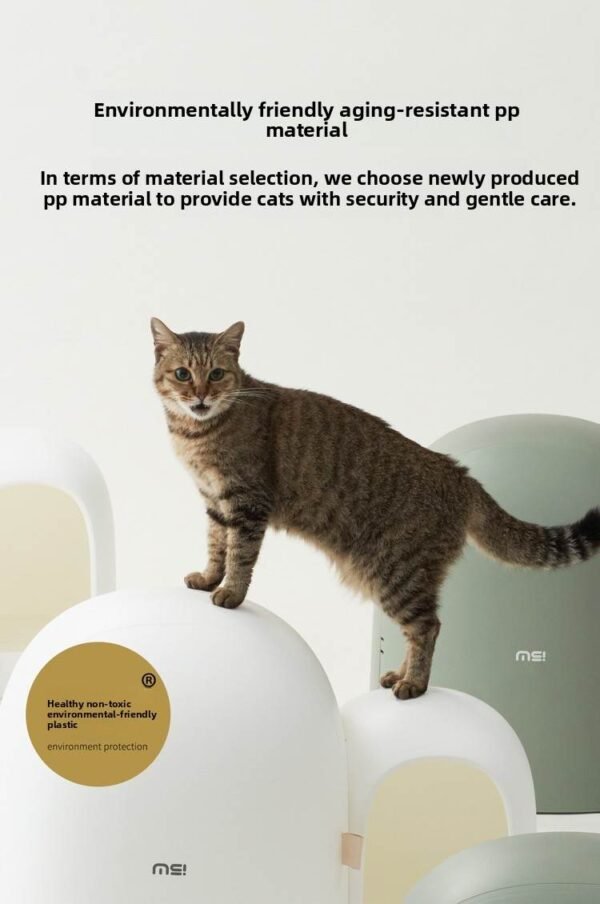 MASHU Cat Litter Pan /Fully Enclosed /Extra Large Small Large/ Cat Litter Box/ Hallway Style/ Anti-Odor/Anti-Splash Litter Pan - 图片 2