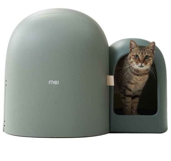 MASHU Cat Litter Pan /Fully Enclosed /Extra Large Small Large/ Cat Litter Box/ Hallway Style/ Anti-Odor/Anti-Splash Litter Pan