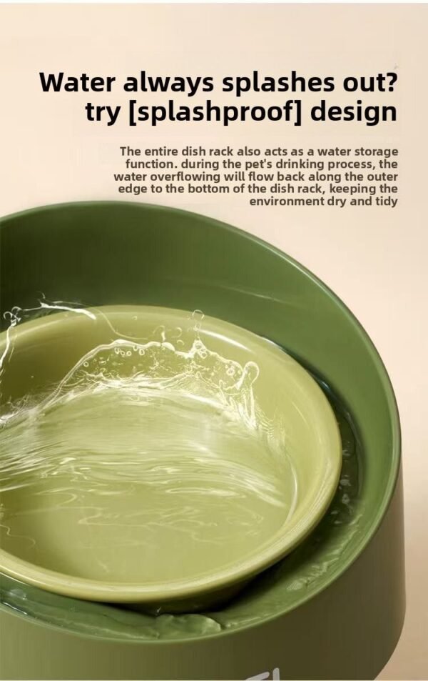 Makesure Cat Bowl|Ceramic Tall Neck Pet Adjustable Height Cat Drinking Feeding | Dog Bowl Food Bowl Caliber - 图片 15