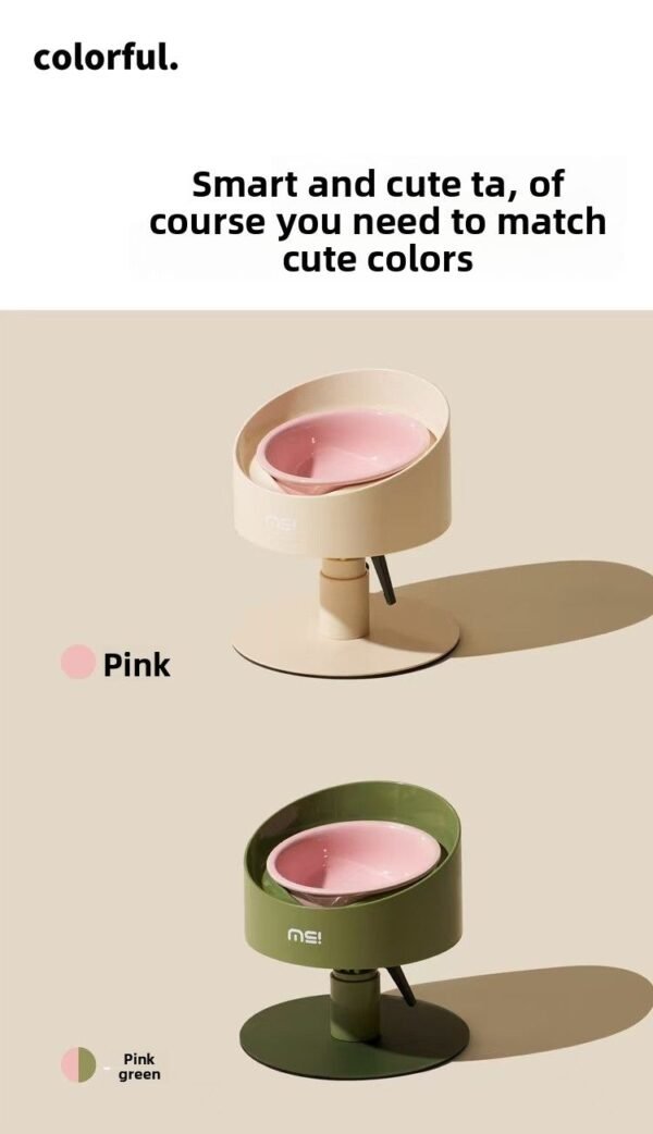 Makesure Cat Bowl|Ceramic Tall Neck Pet Adjustable Height Cat Drinking Feeding | Dog Bowl Food Bowl Caliber - 图片 13