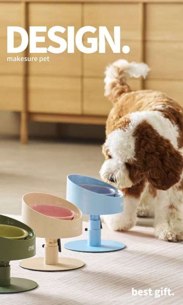 Makesure Cat Bowl|Ceramic Tall Neck Pet Adjustable Height Cat Drinking Feeding | Dog Bowl Food Bowl Caliber - 图片 27