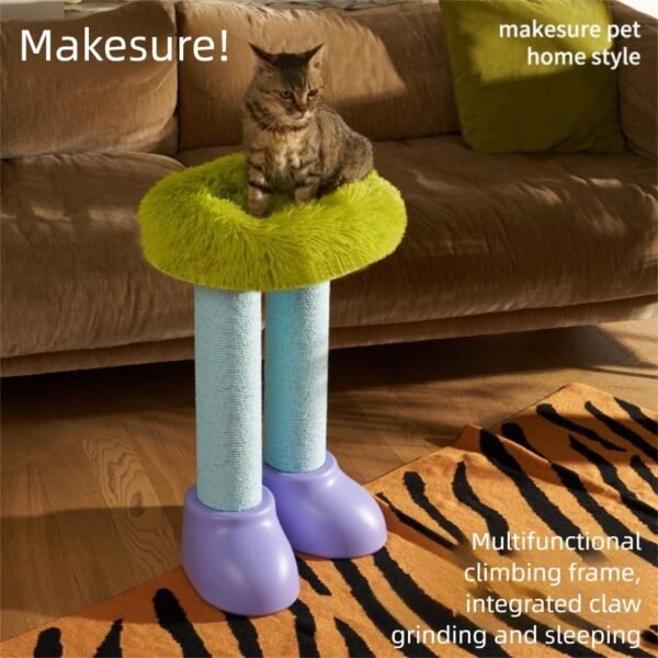 Makesure cat scratching board cat scratching post one cat nest cat climbing frame vertical cat claw tree scratch-resistant cat toys cat supplies - 图片 7