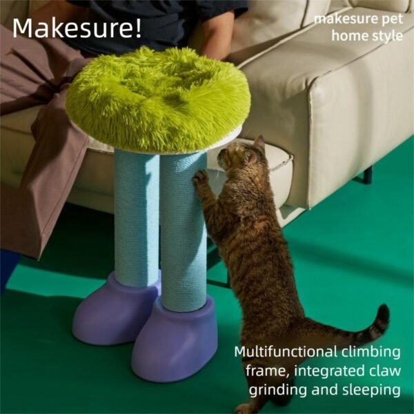 Makesure cat scratching board cat scratching post one cat nest cat climbing frame vertical cat claw tree scratch-resistant cat toys cat supplies - 图片 24