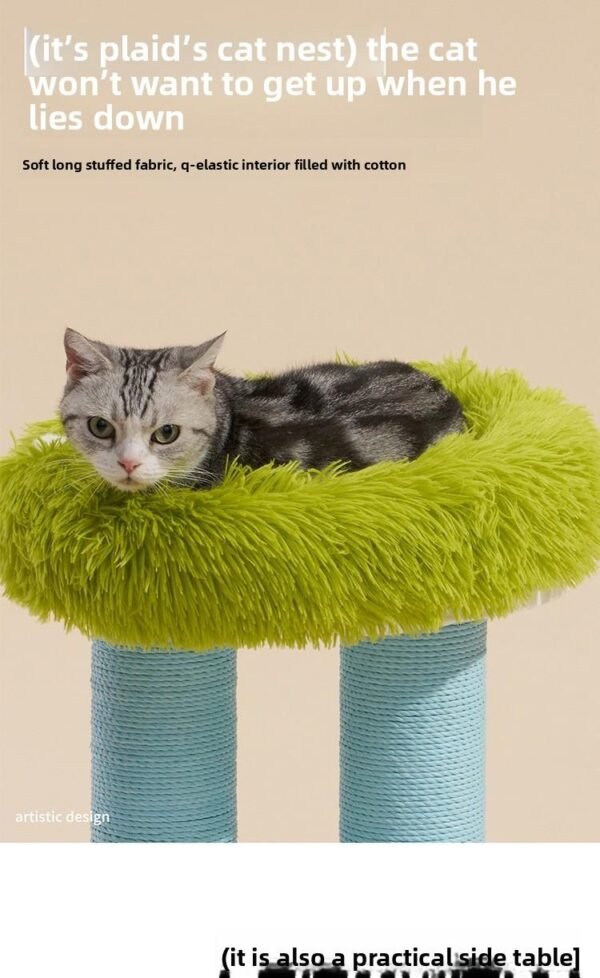 Makesure cat scratching board cat scratching post one cat nest cat climbing frame vertical cat claw tree scratch-resistant cat toys cat supplies - 图片 22