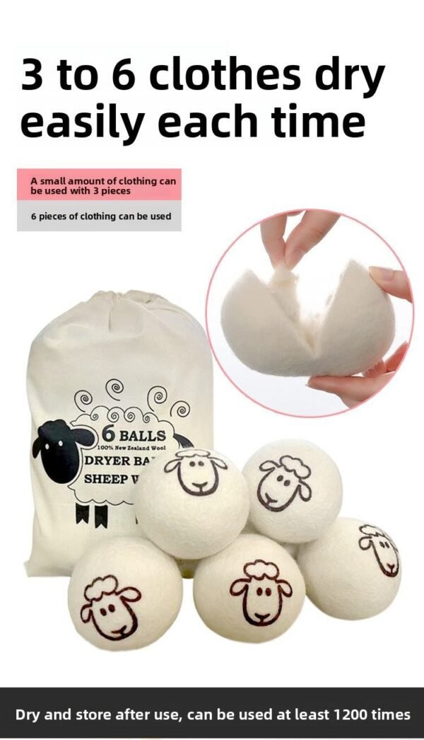Teaser Balls / Wool Dryer Balls / Anti-tangle Wool Dryer / Dryer Balls Dryer Wool Balls - 图片 9