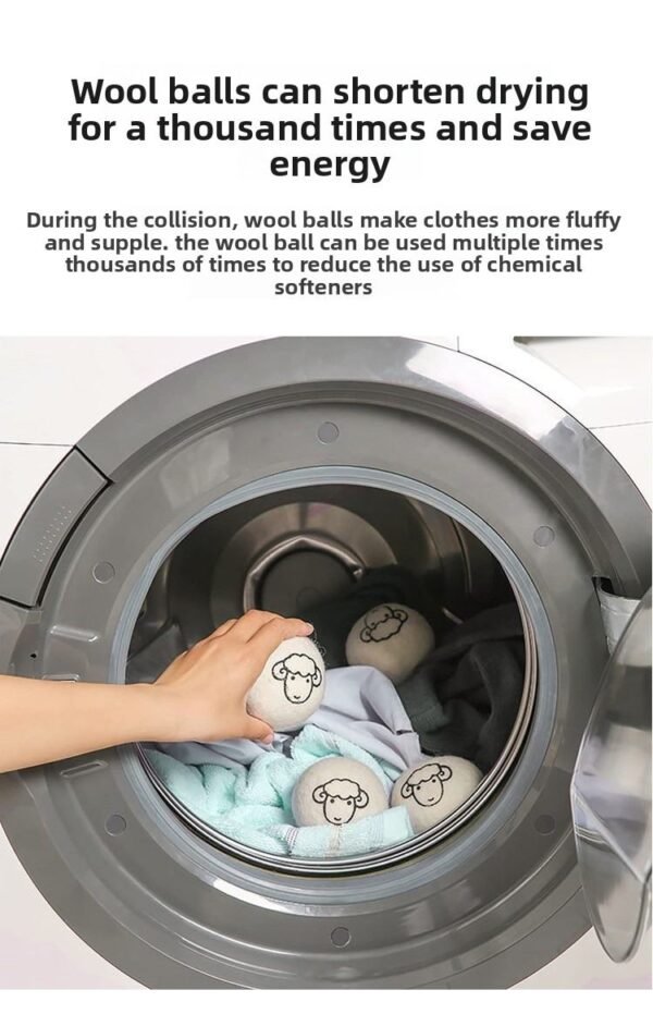 Teaser Balls / Wool Dryer Balls / Anti-tangle Wool Dryer / Dryer Balls Dryer Wool Balls - 图片 10