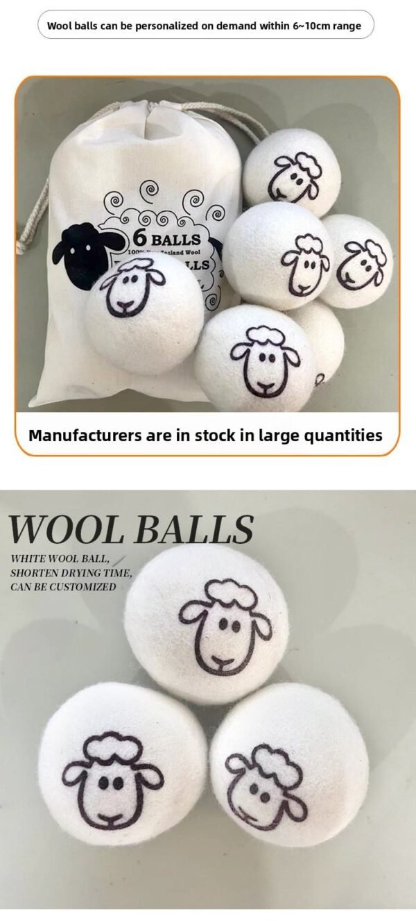 Teaser Balls / Wool Dryer Balls / Anti-tangle Wool Dryer / Dryer Balls Dryer Wool Balls - 图片 11