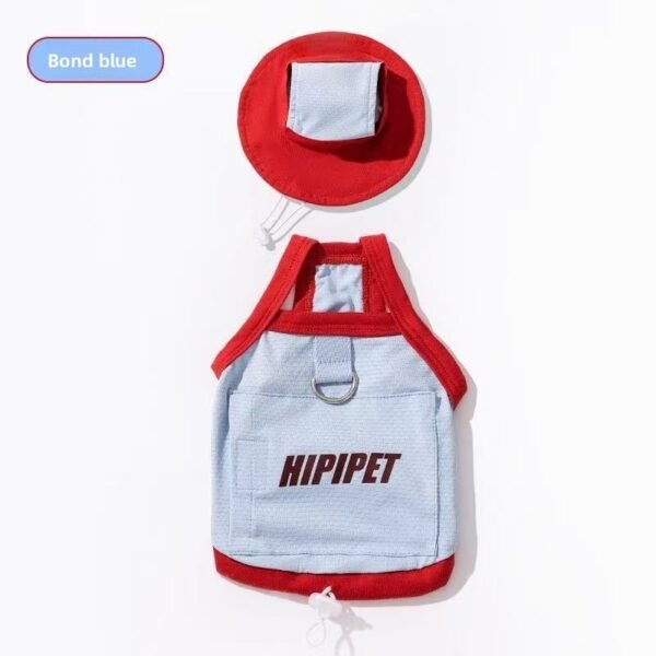 Dog clothes spring and summer cooling ice bag cooler adjustable leash undershirt small and medium-sized dogs pet dog clothes - 图片 13