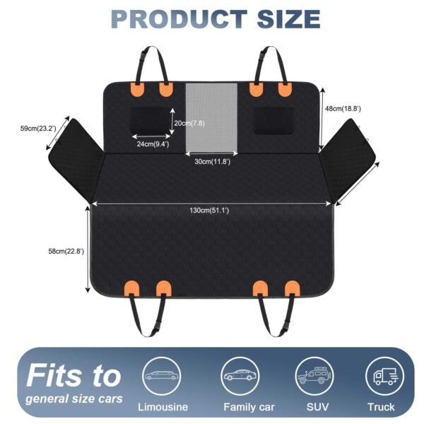 Pet-crate carrying / dog car seat / car rear seat mat center panel removable mat - 图片 43
