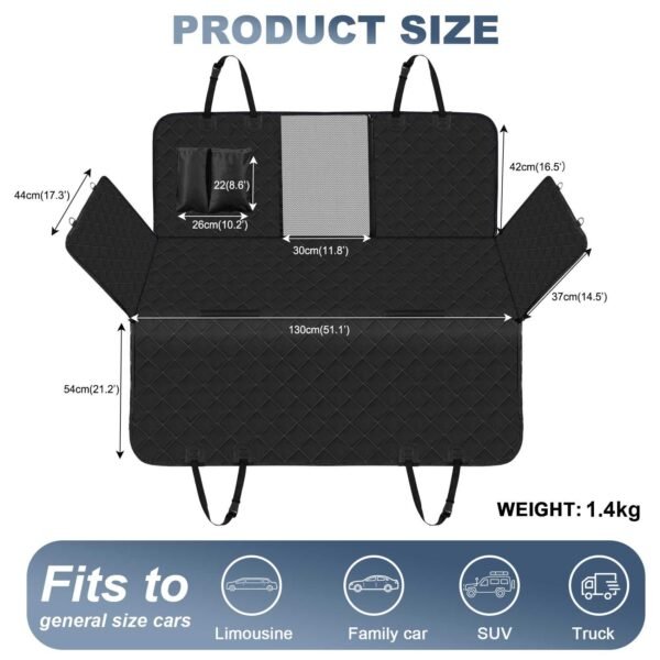 Pet-crate carrying / dog car seat / car rear seat mat center panel removable mat - 图片 30