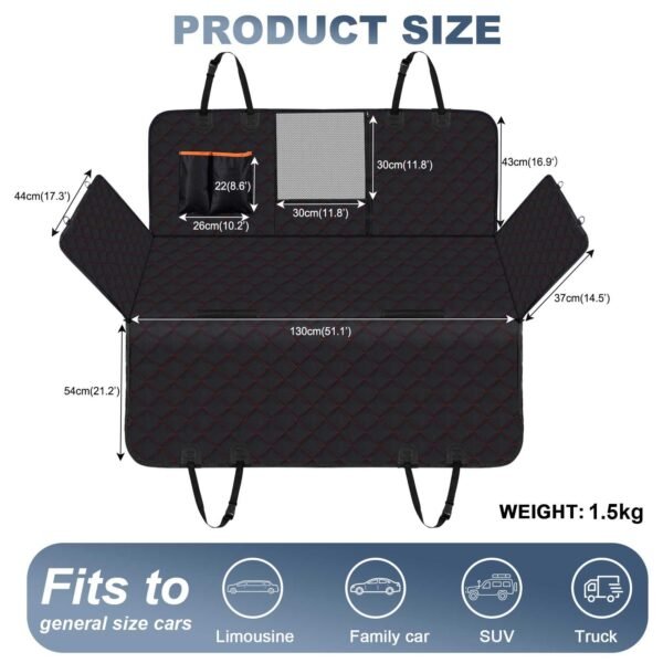 Pet-crate carrying / dog car seat / car rear seat mat center panel removable mat - 图片 34