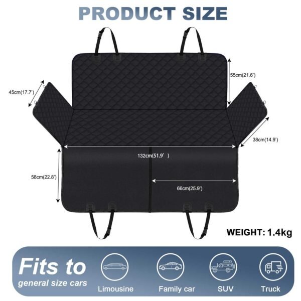 Pet-crate carrying / dog car seat / car rear seat mat center panel removable mat - 图片 35