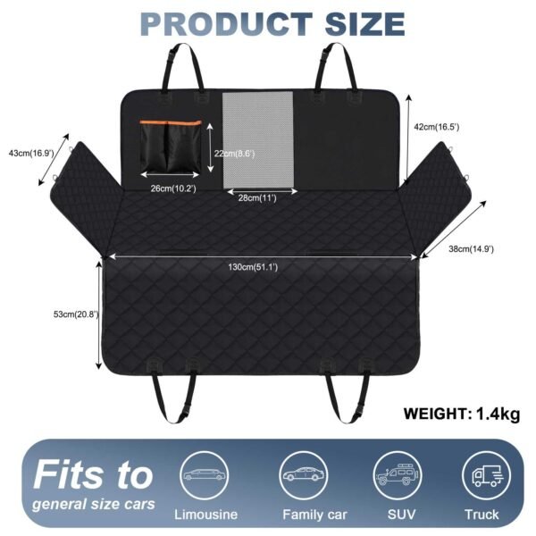 Pet-crate carrying / dog car seat / car rear seat mat center panel removable mat - 图片 31