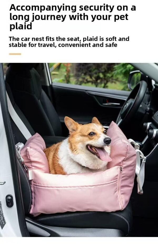 Multi-functional car kennel / pet safety seat / four seasons universal detachable washable dog kennel mat / small and medium-sized dog outdoor dog kennel - 图片 5