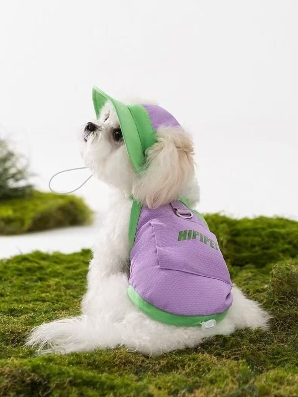 Dog clothes spring and summer cooling ice bag cooler adjustable leash undershirt small and medium-sized dogs pet dog clothes - 图片 16