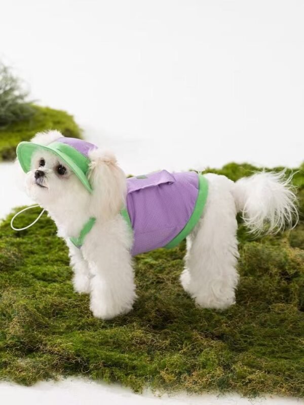 Dog clothes spring and summer cooling ice bag cooler adjustable leash undershirt small and medium-sized dogs pet dog clothes - 图片 15